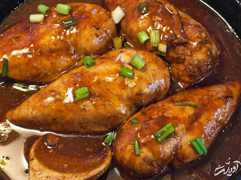 مرغ با سبزی